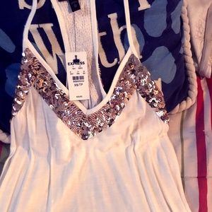 Express White Tank